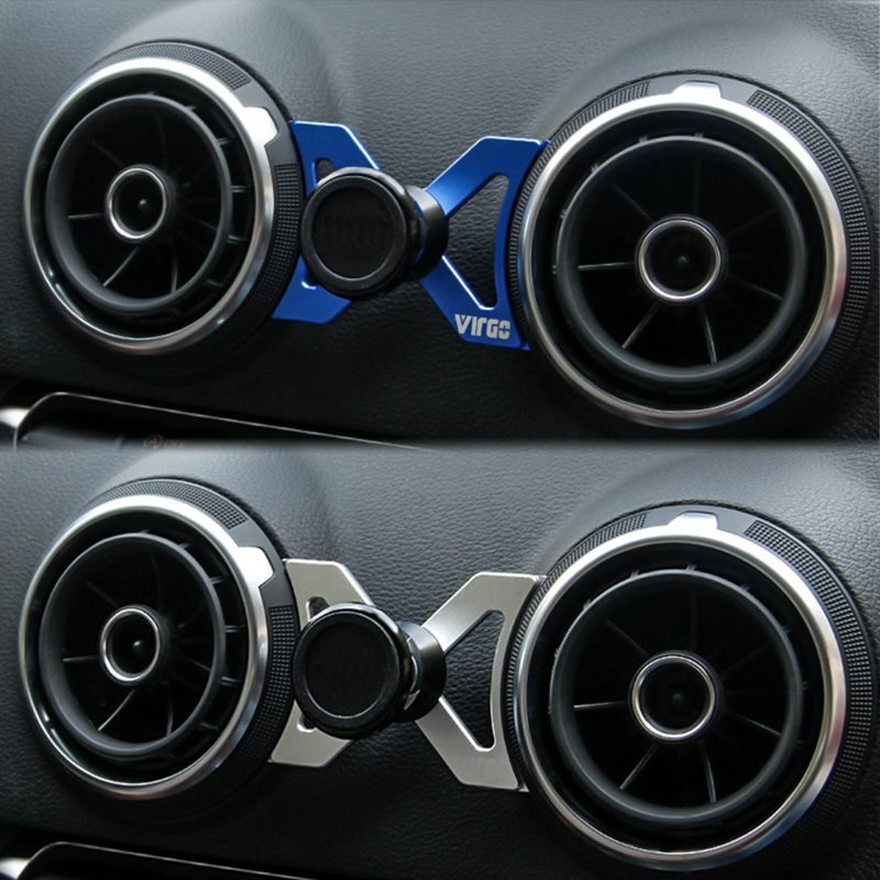 Автомобильный держатель-подставка для телефона с креплением на вентиляционное отверстие, магнитный держатель, вращающийся на 360 градусов, Аксессуары для GPS для Audi A3 S3 RS3 8V