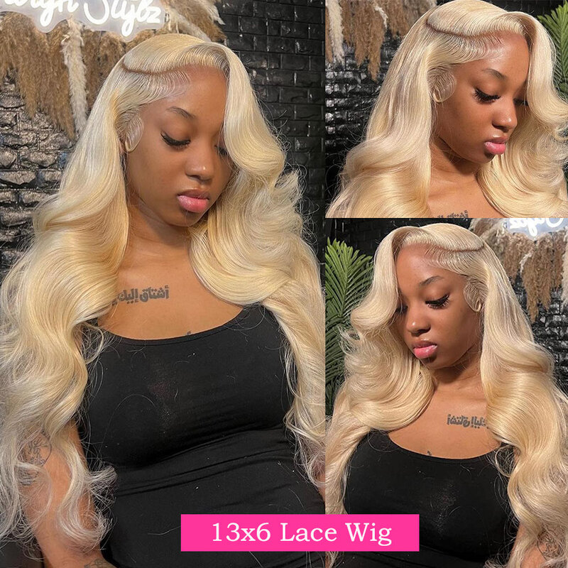 Body Wave 613 Wig transparan HD renda 13x4 Wig Frontal Lace Front rambut manusia Wig Brazilian Glueless untuk wanita Wig rambut berwarna