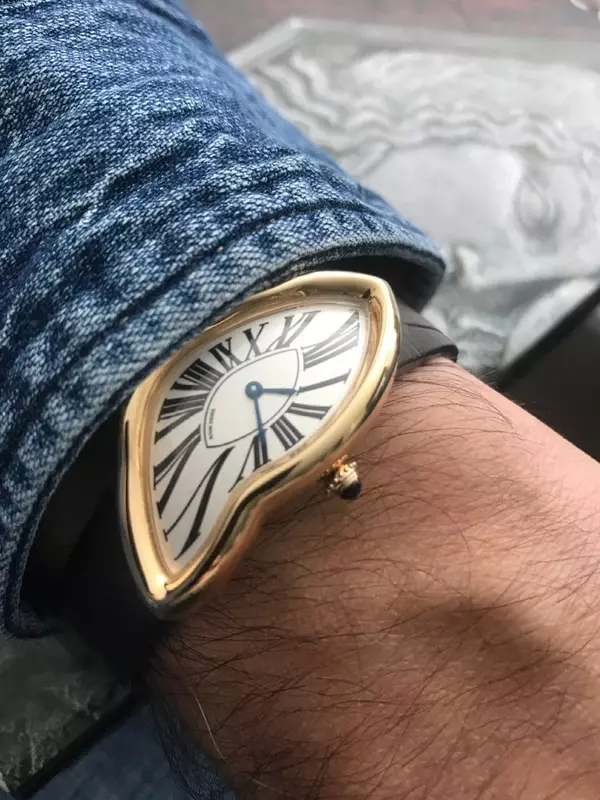 Швейцарские часы Y2K в форме аварии, модные мужские часы премиум-класса от модного бренда INS, дизайн с небольшим фокусом