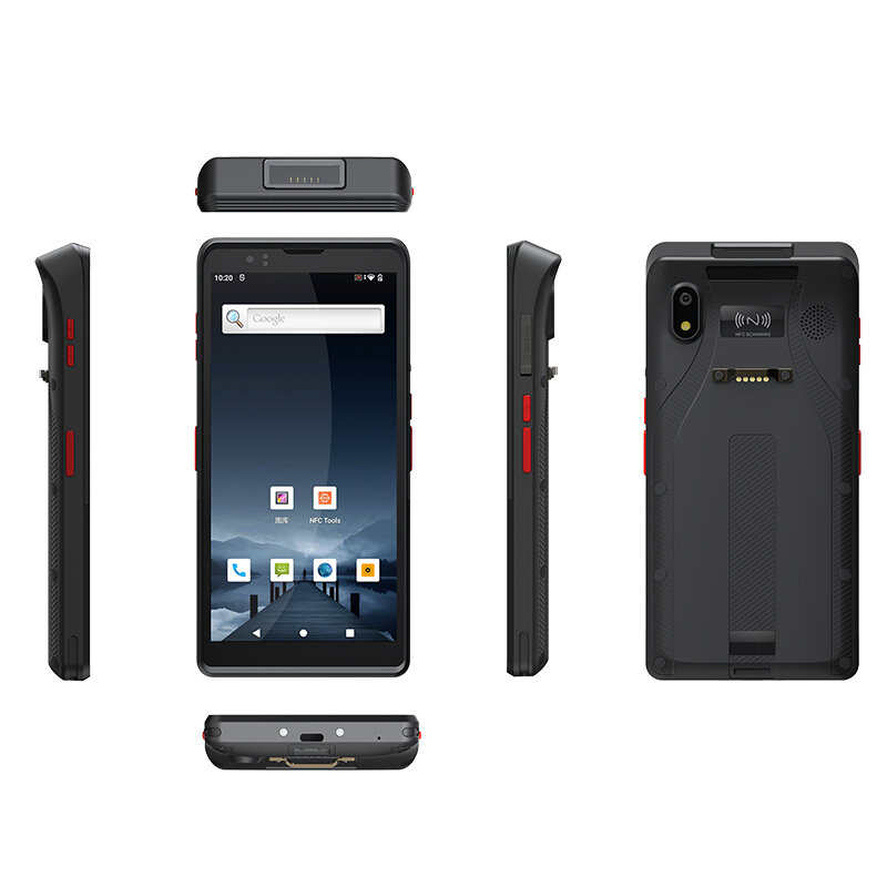 Robuste industrielle Android 6 Zoll Handheld 2d Barcode-Scanner PDA für Lager Inventar