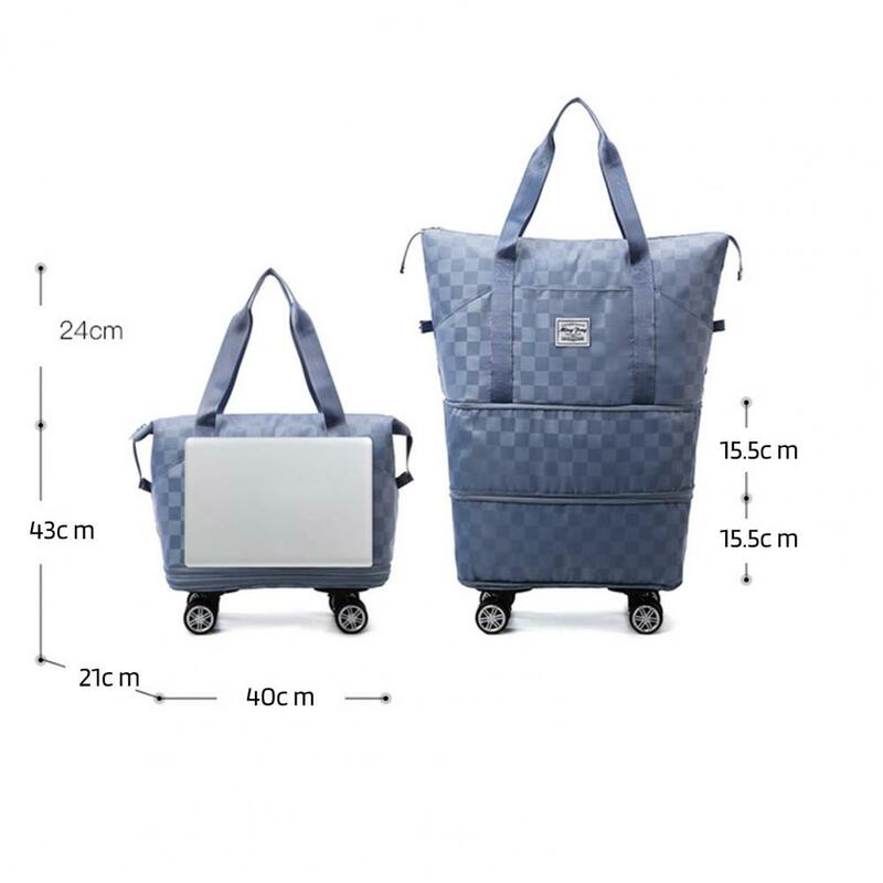 Tas penyimpanan perjalanan, tas penyimpanan dapat diperbesar dengan roda bergulir dapat dilepas untuk rumah perjalanan 36-55l untuk mudah untuk perjalanan