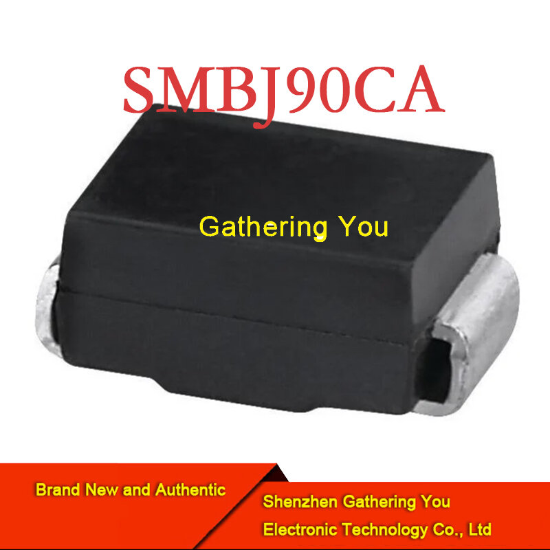 SMBJ90CA SMB ESD Supressor, diodo TVS, novo autêntico, autêntico