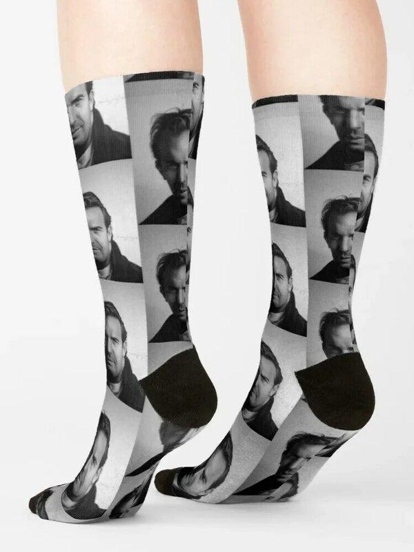 Носки KEVIN COSTNER, забавные подарки, противоскользящие футбольные носки для мужчин и женщин