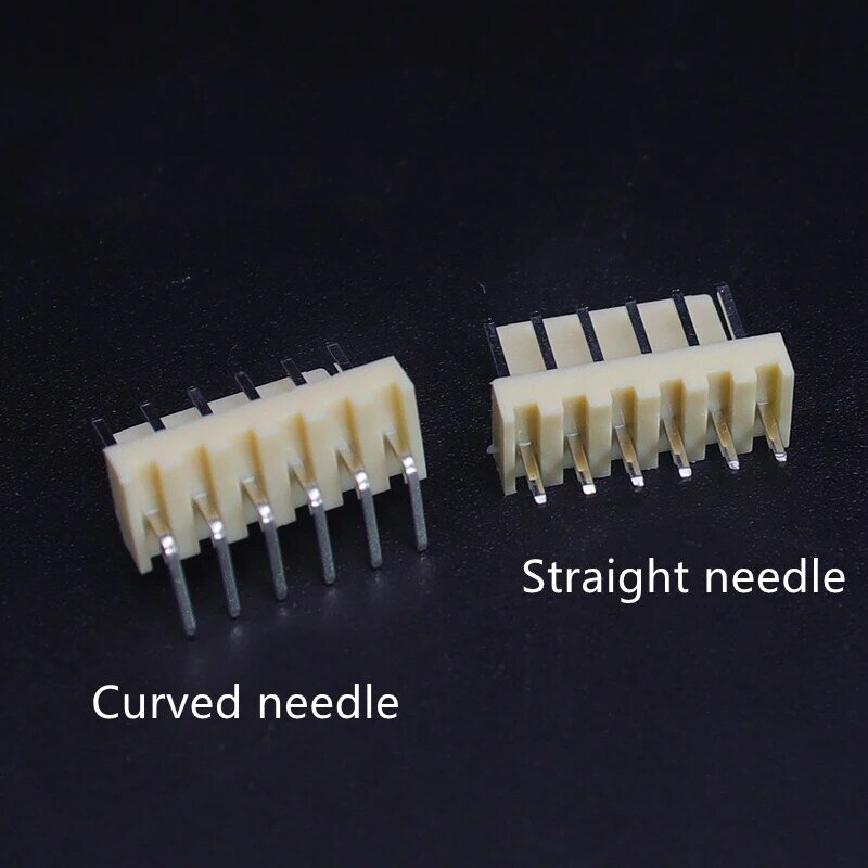 50pcs  KF2510 Connector 2.54MM PITCH Male Pin Header 2P 3P 4P 5P 6P 7P 8P 9P 10P 11P 12P Right Angle Curved Needle for PCB 2510