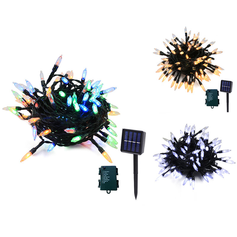 50LED Halloween Lights Battery Powered 8 Modes Colorful String Lights IP43 Waterproof For Indoor Outdoor Halloween Party Decor