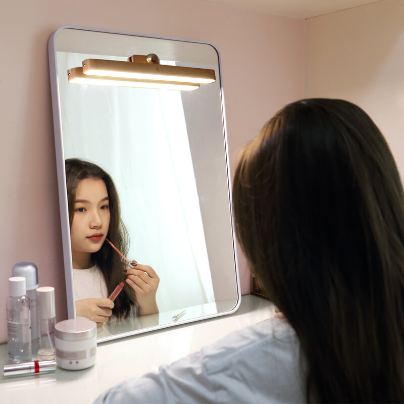 Log Wireless Charging Mirror Headlight Makeup Fill Light Bedside Wall Lamp Magnetic Suction No Punching No Wiring Bedside Lamp