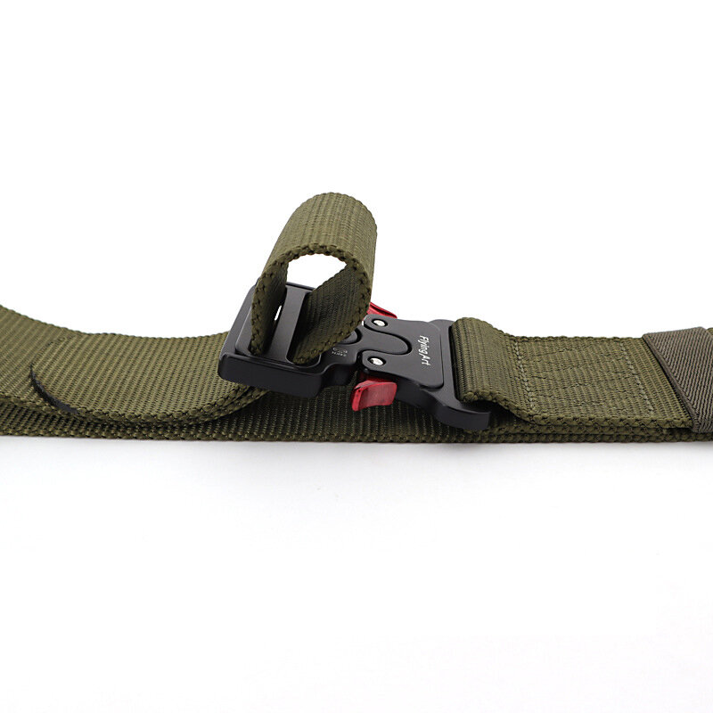 Cinturón táctico militar de nailon para hombre, hebilla magnética de liberación rápida, tamaño grande 5,0, 125, 135, 145, 155 CM