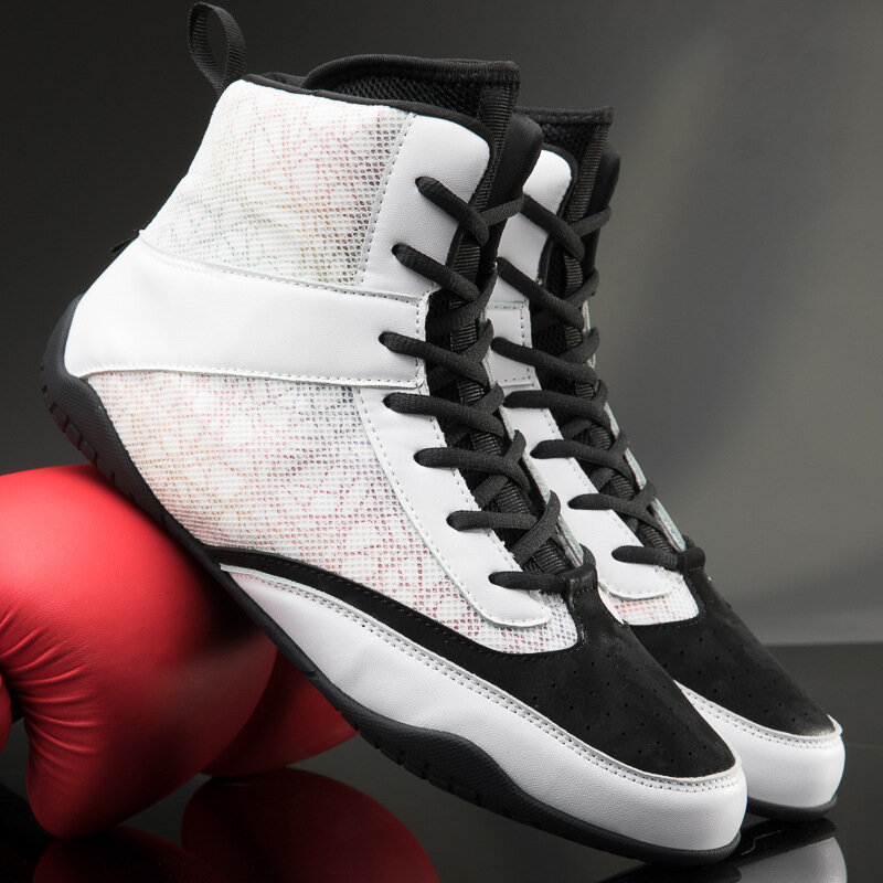 Fitness Combat Sanda Shoes Boxing Martial Arts Shoes Wrestling Shoes Fighting Training Shoes Squat Deadlift Indoor Special Shoes