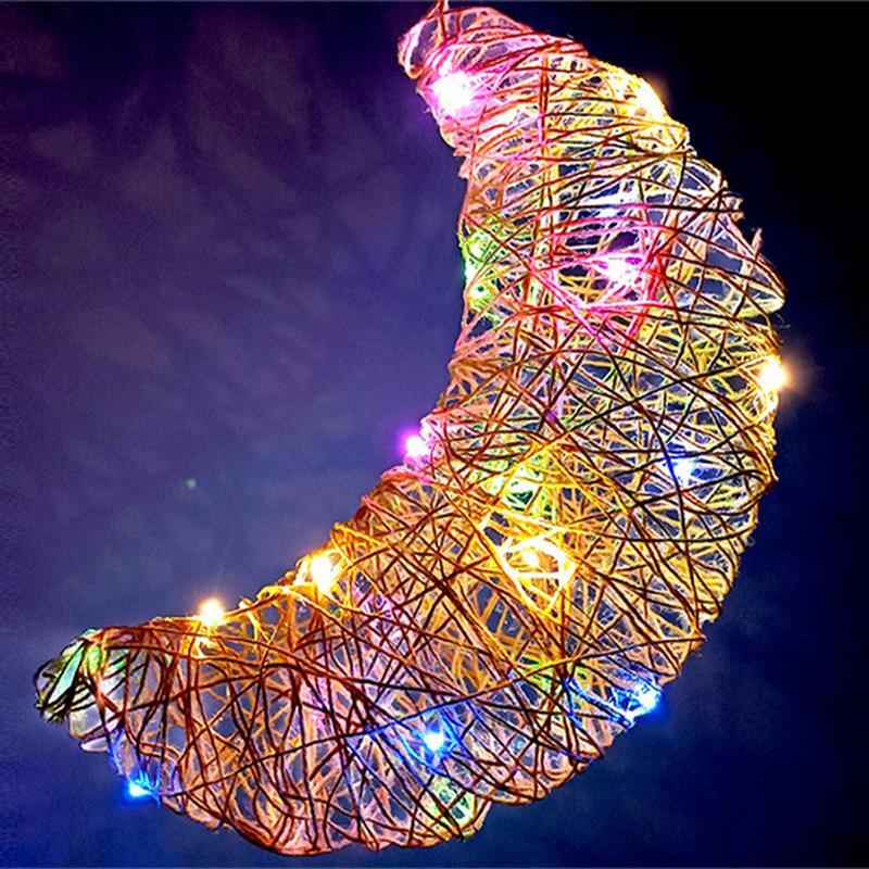 3D zestawy smyczkowe dla dzieci ulepszone twórcze światło lampiony 3D ręcznie robione wielobarwne świąteczne do domu