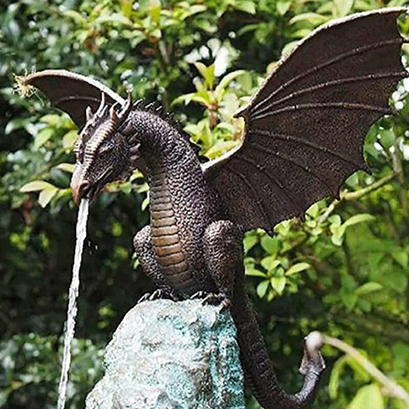 Dragon volant en résine pour décoration de jardin, dragon volant, dinosaure simulé, ornements, artisanat cadeau, expédition rapide, nouveau, 2024