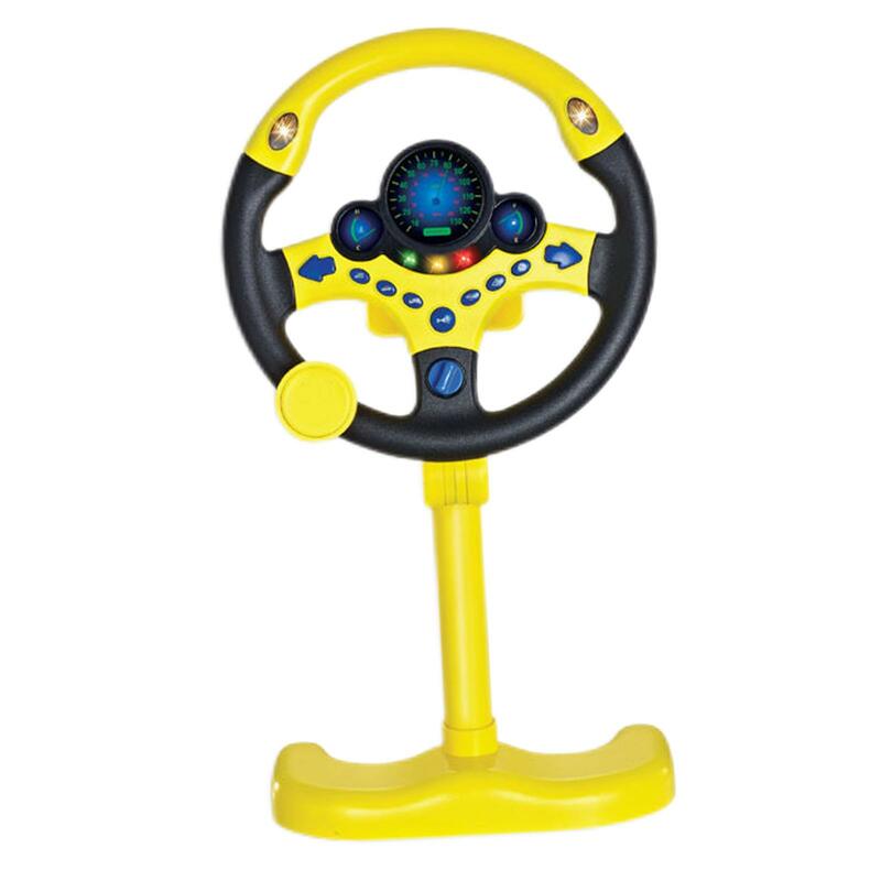 محاكاة عجلة القيادة للأطفال ث/موسيقى خفيفة السبر لعبة أطفال ألعاب تفاعلية Copilot لعبة ألعاب كهربائية هدايا الطفل