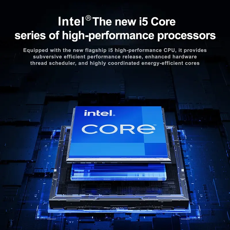 Laptop gaming, notebook ROM Intel Core i5 windows11 layar ultra jernih 15 inci 2.5K DDR4 16G/32G 1TB/2TB