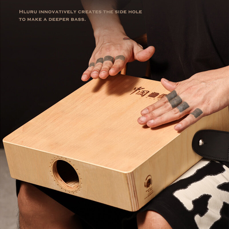 HLURU Cajon Box Drum scatola di legno Drum Music Drum Kahong Drum Instrument tamburo da viaggio strumento professionale a percussione a tamburo a mano