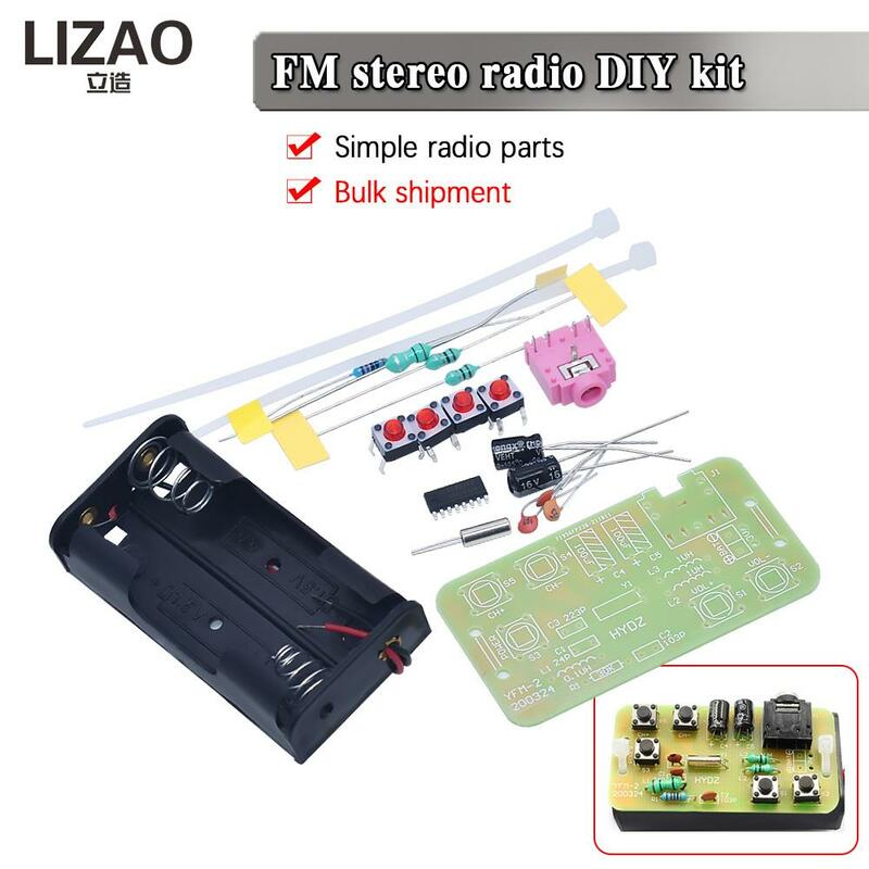 ワイヤレスfmステレオラジオ、DIYキット、送信機および受信機モジュール、周波数変調、溶接練習