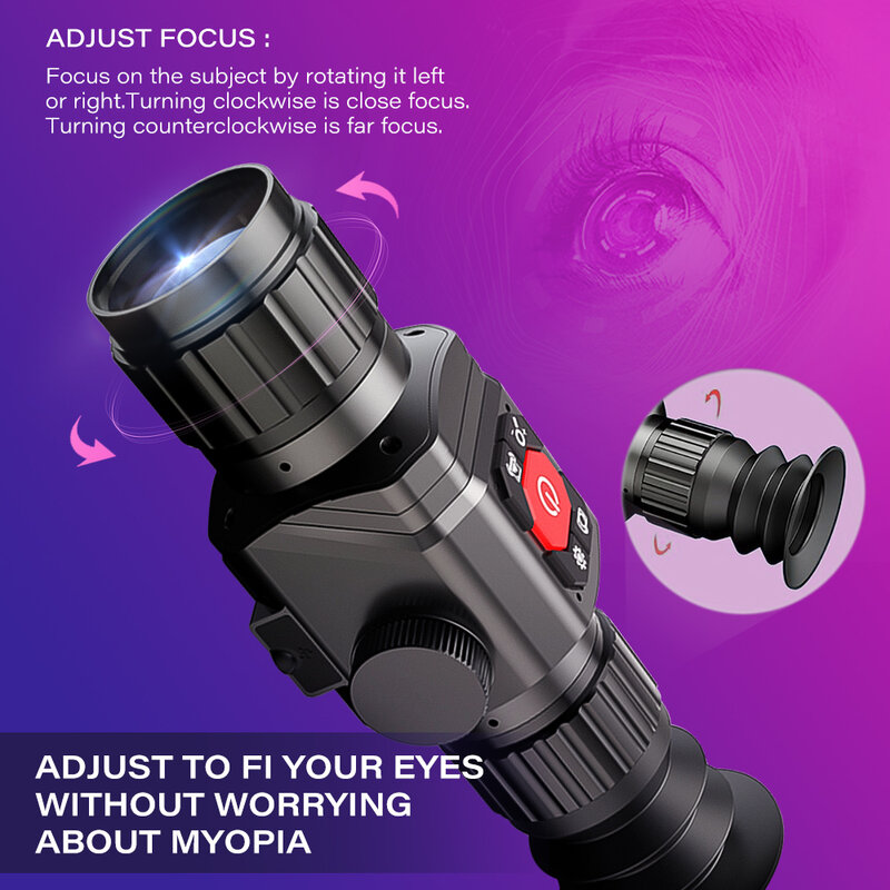 A-BF & Hti-cámara térmica infrarroja para caza al aire libre, lente telescópica Monocular de visión nocturna, 384x288 píxeles, HT-C8