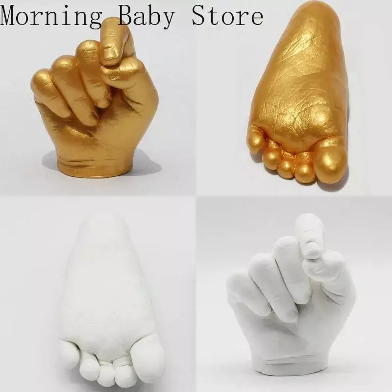 DIY Hand Foot Print Mold for Baby Souvenir Baby Plaster Mold Hand Foot Casting Kit Couples Wedding Accessories Home Decor Gifts