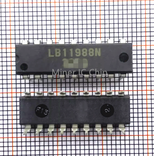 2 buah chip IC sirkuit terintegrasi lb1198dip DIP-18