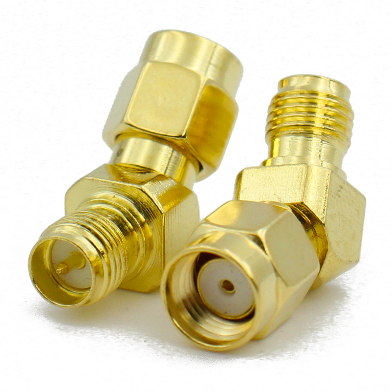 WIFI image transmission FPV adapter RP SMA Male to RP SMA Female 45 135 Degree Bevel Connector RF Brass Copper