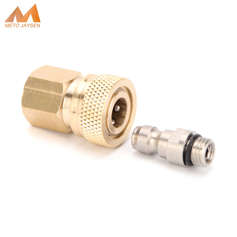 Coupler 8mm M8x1 Male Plug Stainless Steel with M10x1 Thickened Quick Disconnect Fitting Quick coupling combination 2pcs/set