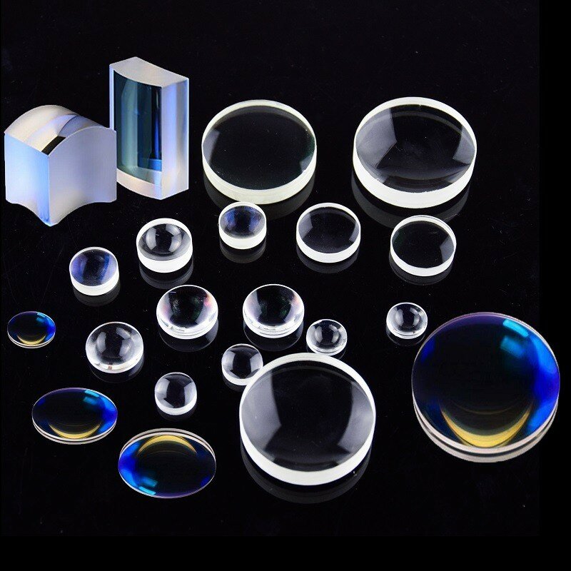 1 Pcs de Lente Óptica ou Amostras de Prisma Será Enviado Aleatoriamente e Processamento e Design de Lente Óptica Profissional