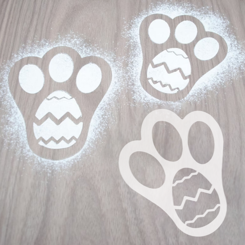 Easter Bunny Footprint Stencil Holiday Egg Hunt Bunny Tracks Template Easter Gifts For Kids DIY Crafts Happy Easter Party