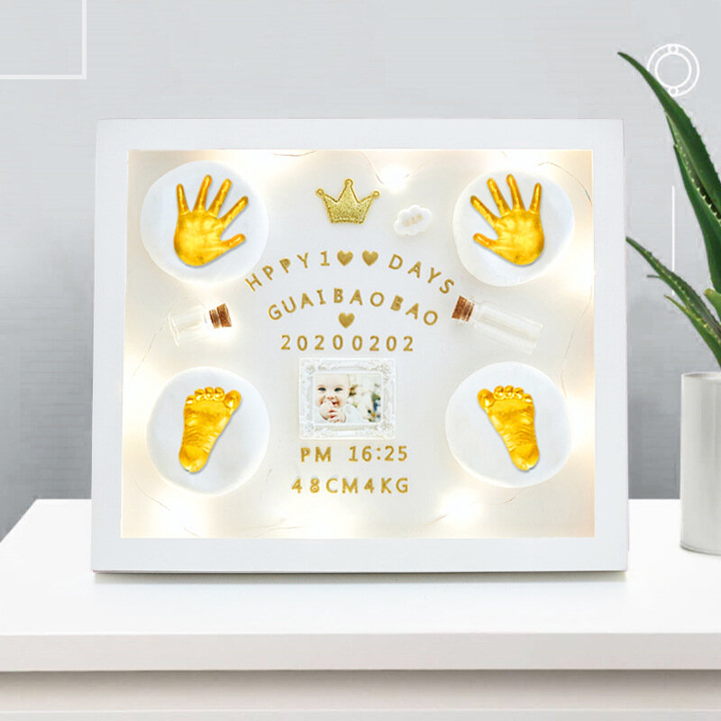 Molde de yeso 3D para bebé, Kit de fundición a mano para recuerdo de bebé, accesorios de boda para parejas, regalos de decoración del hogar