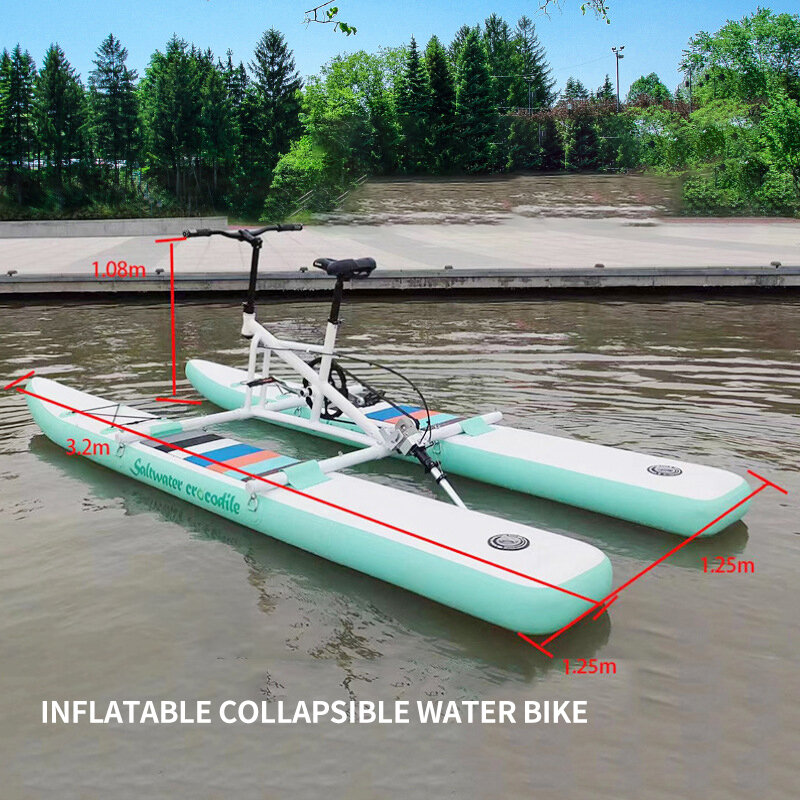 Bicicleta de remo flotante para ejercicio en el mar, Pedal de bicicleta de agua para familia y amigos, 2023