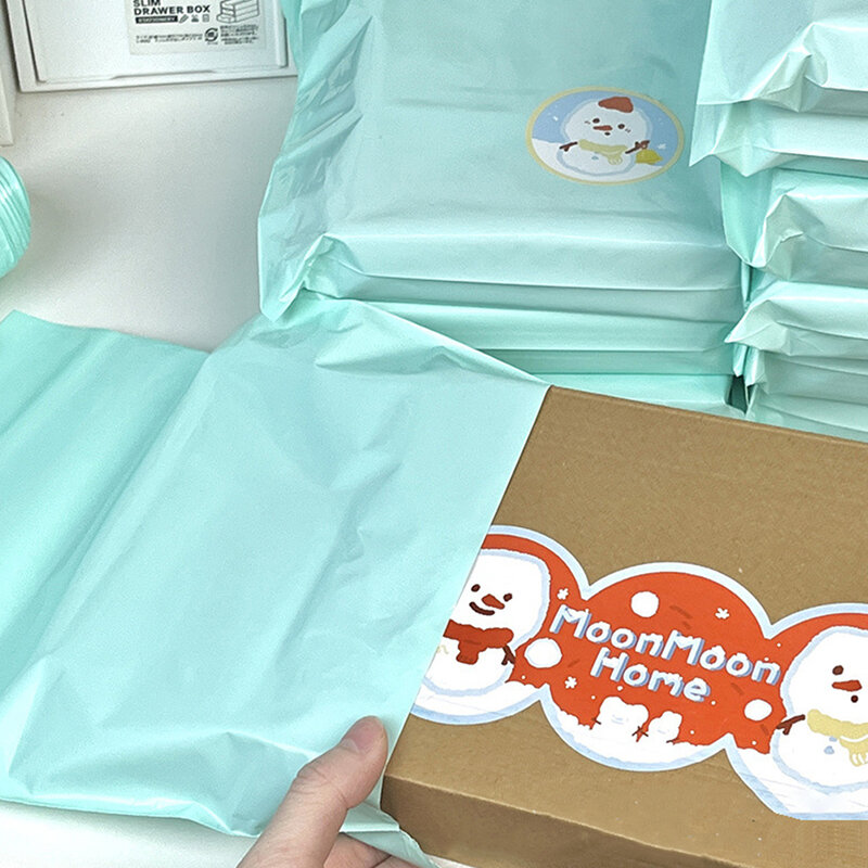 O correio branco do Auto-selo 10Pcs ensaca o armazenamento ensaca sacos plásticos do enviamento do envelope