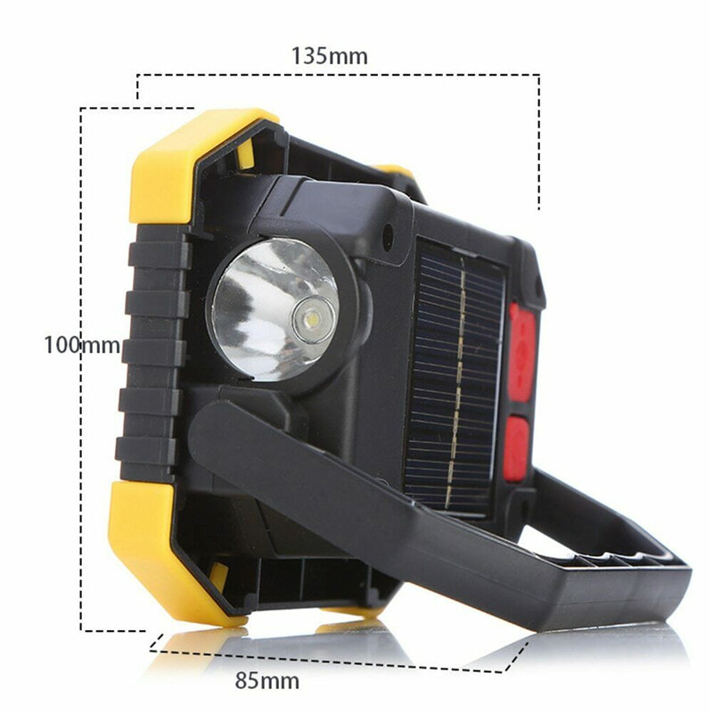 Yellow Portable Camping Lamp Battery Portable Outdoor Emergency 20WCOB Bright Light Camping Lamp