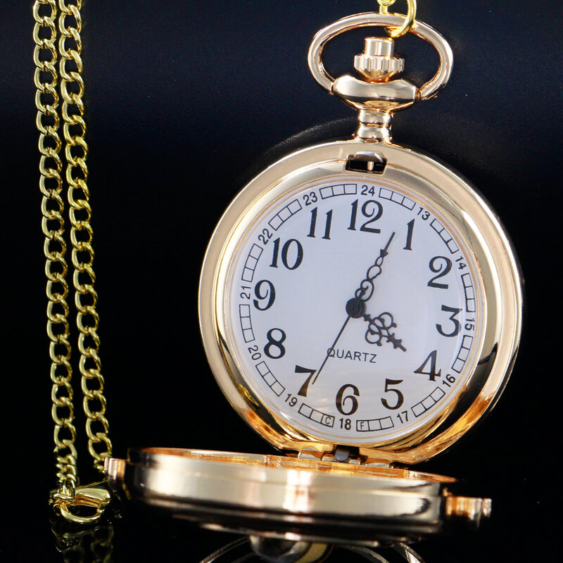 Exquisite Retro Gold/Silver Hourglass Design Quartz Pocket Watch Necklace Sweater Chain Clock Gifts For Children Men Women