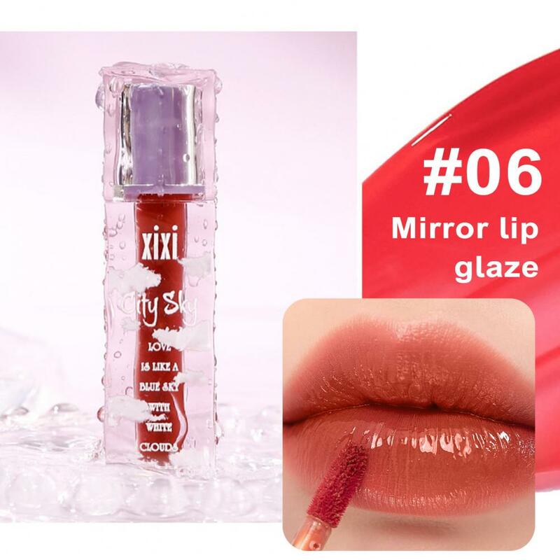 Stylish Lip Gloss Moisturizing Translucent Lip Glaze for Plump Lips Enhance Complexion with Non-sticky Nude Makeup That Smooths