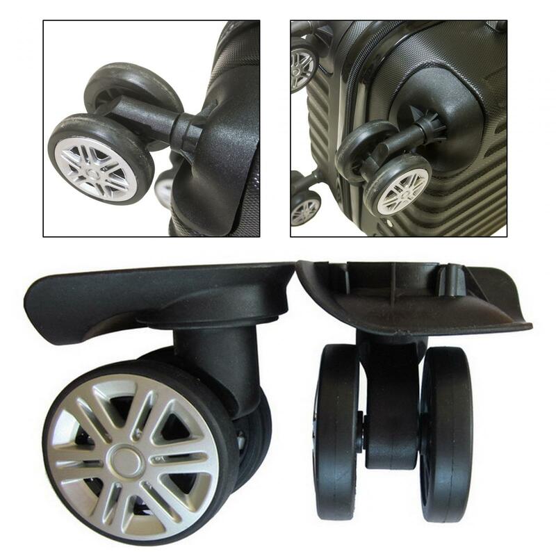 Bagagem Swivel Caster Wheels, substituição para Mala, 360 Swivel, Repair Set para Carrinhos, 2pcs