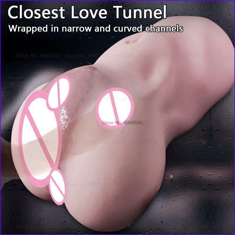 Vaginale per gli uomini figa tascabile Vagina Vagina artificiale masturbatori maschili vaginali realistici giocattoli erotici adulti del sesso per gli uomini Eroticos