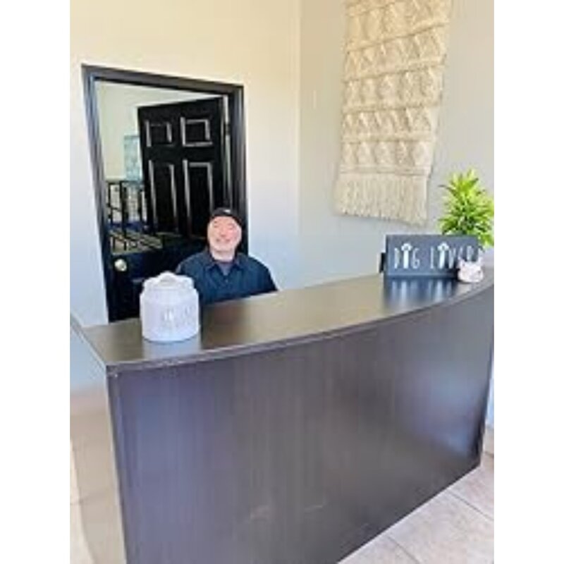 Reception Desks,71 InX 35.5 InX 29.5 in. with Transaction Counte,For Salon Recetion Room Retail Counter,Living Room Counters