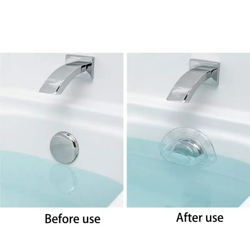 Overflow Drain Cover Water Stopper Plug for Deep Water Bath Bathroom Drains Dropship