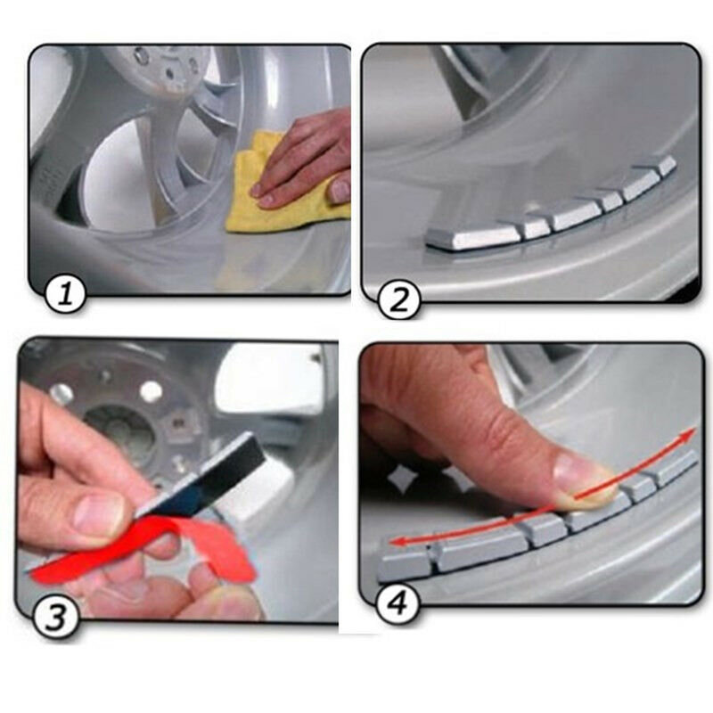 10PCS 60g Wheel Balance Block Weight Wheel Tyre Balancer For Cars Motors Iron Galvanizing Tire Balance Block Car Repair Tool