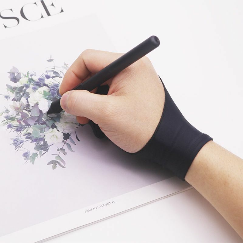 2本の指の滑り止め手袋,アーティストのためのデジタル絵画,右手と左手のための手書き