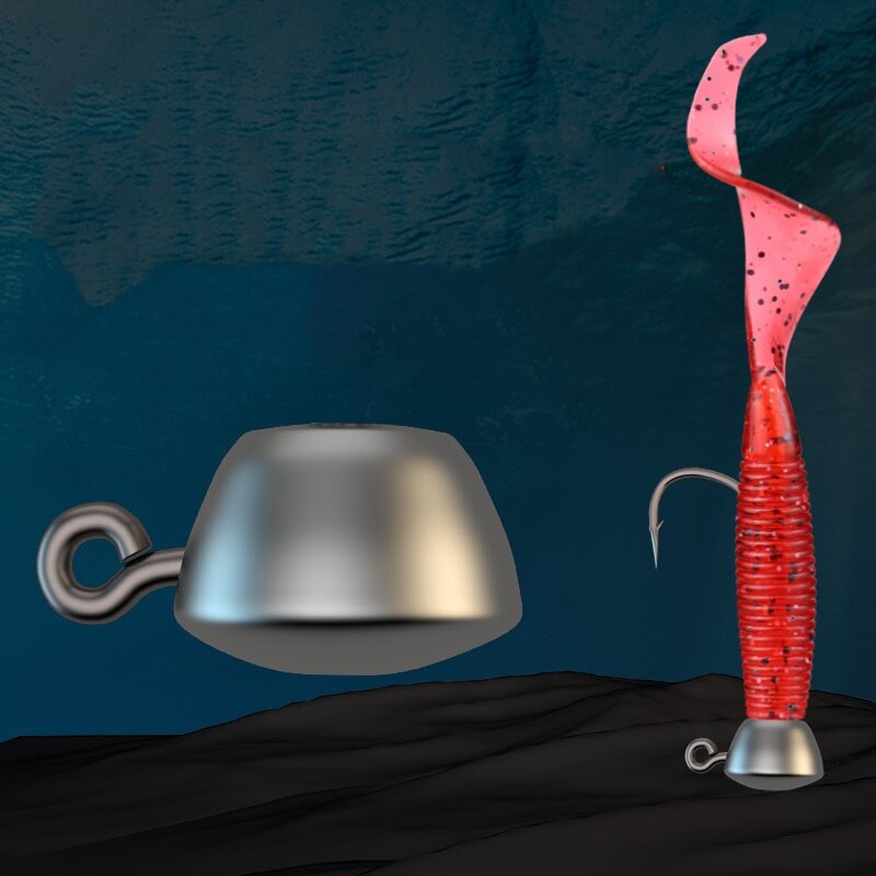 Crochet de pêche avec tête de gabarit pour poisson mandarin, accessoire avec queue en T, support auxiliaire anti-chute