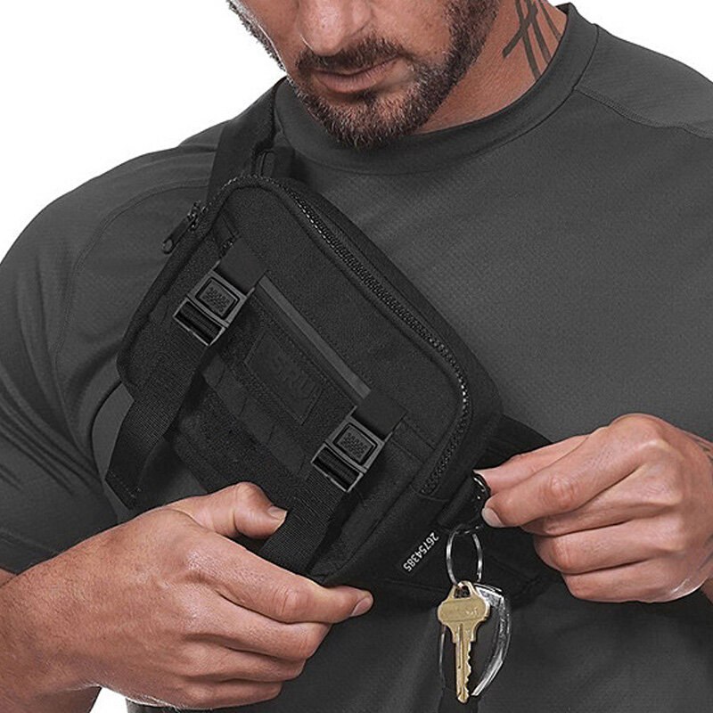 Mens Women Hip Hop Outdoors Streetwear Gym Sports Chest Bags Fashion Mini Man Casual Multi-function Travel Mobile Phone Bag