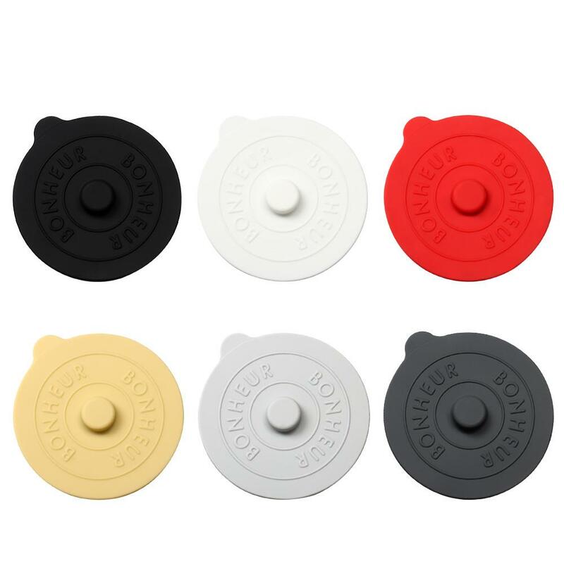 Silicone Cup Caps com alça convexa, tampa de vedação, caneca tampa, temperatura térmica, preservar, livre de poeira, acessórios, 3pcs