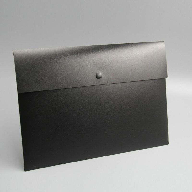 A4 A5 Dossiermap Zakken Jasje Plastic Envelop Platte Document Organizer Met Drukknoopsluiting