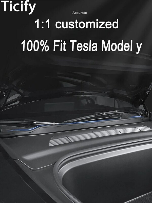 Tira impermeável para tronco dianteiro, atualizado 3 Gen Under Hood, evitar água para tronco dianteiro, tira para Tesla Model Y 2021-2024