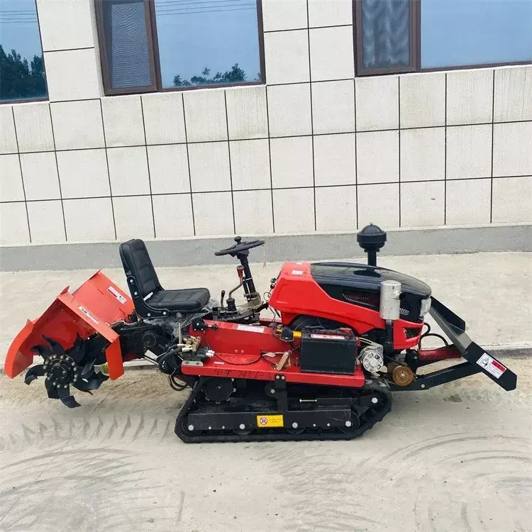Pastoral Management Machine Diesel Crawler Rotary Cultivator High-horsepower Agricultural Machinery Crawler Tractor