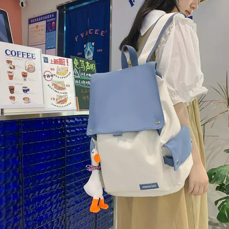 Mochila Coreana de gran capacidad para estudiantes universitarios, Bolsa Escolar para adolescentes, viaje al aire libre, mochila para portátil