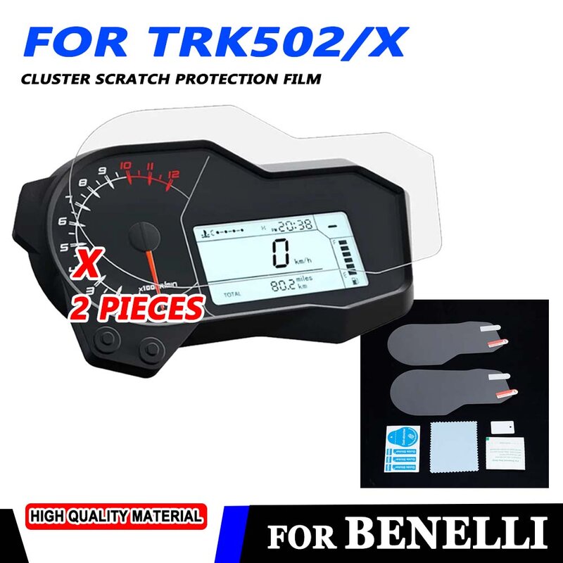 Película protectora de pantalla HD para motocicleta, medidor resistente a los arañazos para Benelli TRK 502 X 502X TRK502X TRK502 2020 2021 2022 2023 2024