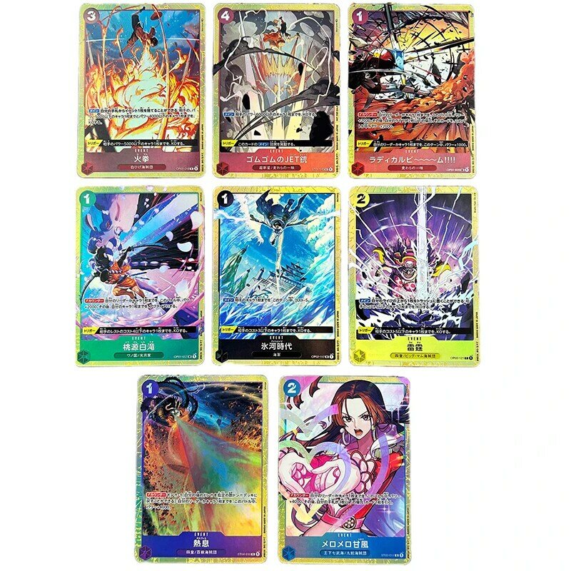 Cartas de Anime de una pieza OPCG Boa Hancock Nami Law Ace Luffy Yamato OP04, juego de réplica de versión japonesa, tarjetas de colección de Anime