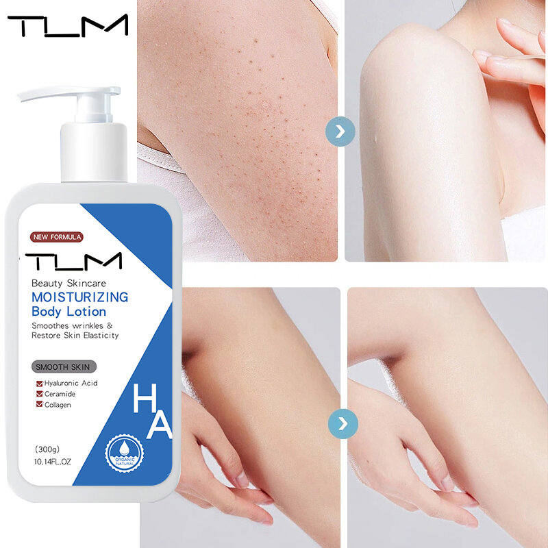 Nowy TLM witamina C wybielający krem nawilżający odżywczy emulsja nawilżający balsam do ciała łagodzi suchość skóry TUM 300G