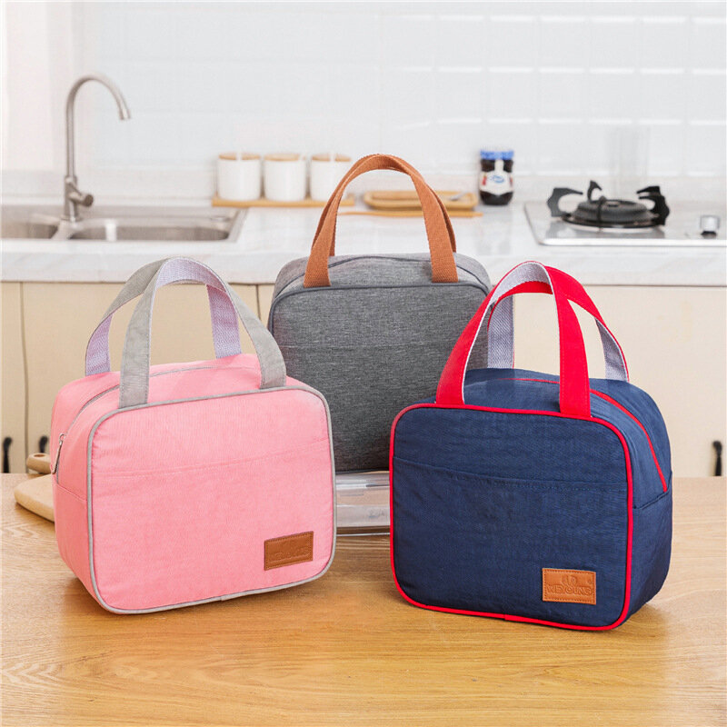 Insulated Lunch Bag Portable Tote Family Travel Cooler Bags Fresh Thermal  Bento Bag Picnic Drink Fruit Food Women Men Bag