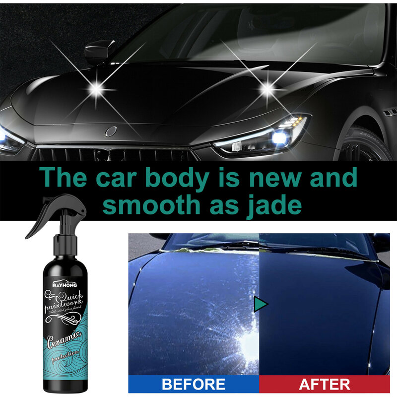 Автомобильное покрытие, спрей, керамическое покрытие для автомобиля, устойчивое к царапинам гидрофобное нано-покрытие, нанопокрытие, придающее Экстремальный блеск, глубина блеска и защиты