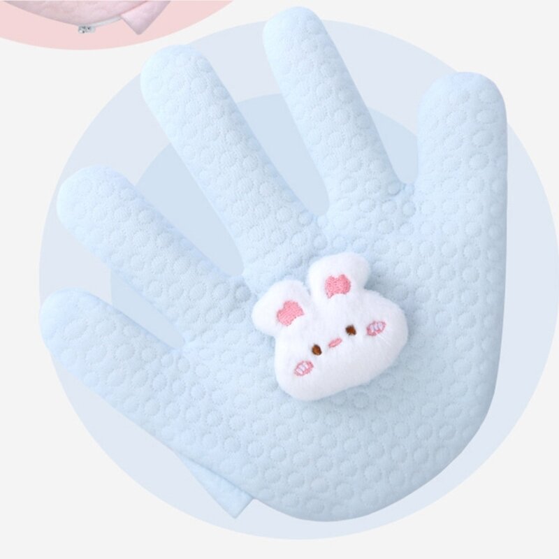 Beruhigende Baby-Anti-Sprung-Handfläche. Babys beruhigen die Handfläche. Niedliches Cartoon-Tier-Design